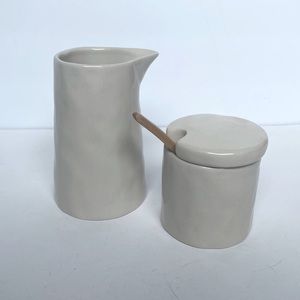 Magnolia creativeco-op creamer and sugar canister